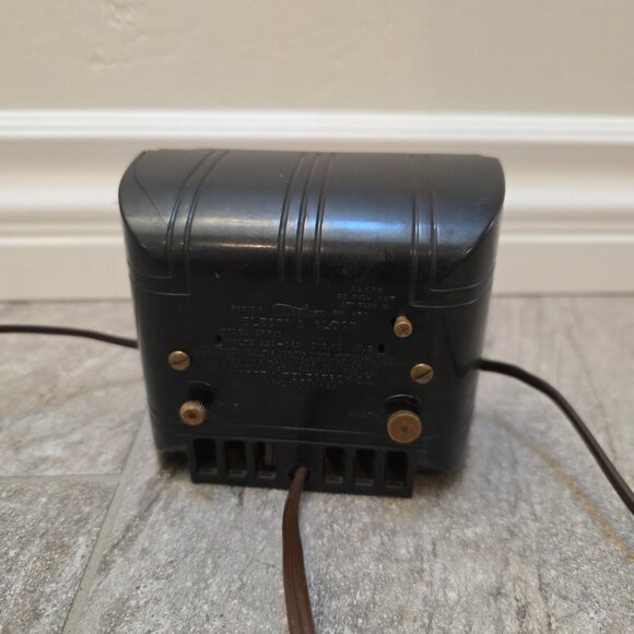 Vintage Art Deco Telechron Black Bakelite Electric Alarm Clock Model CF769 Works - Picture 5 of 14